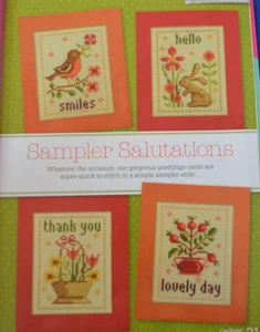 Cross Stitch Chart Only - Quick-Stitch Simple Sampler Style Cards Any Occasion - Picture 1 of 1