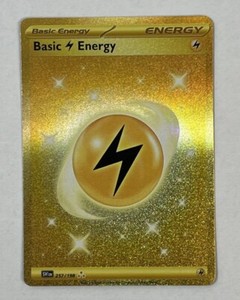 Lightning Energy Scarlet Violet Base 257/198 Hyper Rare Gold Holo Pokemon TCG