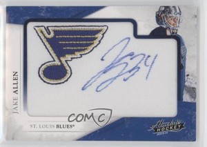 2013-14 Panini Boxing Day Logo Patch Auto Jake Allen #BD-JA Patch Auto