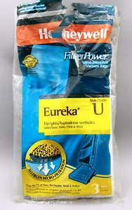 Honeywell FilterPower Eureka Style U Vacuum Bags Upright Series 7600-7900 & 9000 - Picture 1 of 1