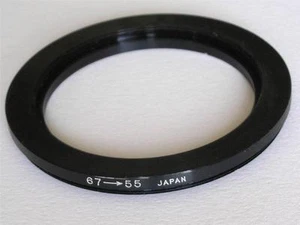STEP DOWN ADAPTER 67MM-55MM STEPPING RING 67 TO 55MM 67-55 STEP DOWN RING - Picture 1 of 1