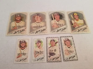 Allen Ginter San Diego Padres 2018 Hot Box plateado brillante y mini lote paralelo x8 - Imagen 1 de 2