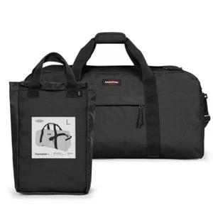 Eastpak Terminal + Large Holdall Travel Duffels Luggage Bag Black New - Picture 1 of 7