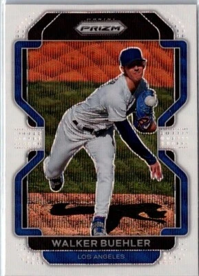 2022 Panini Prizm WALKER BUEHLER #72 White Wave Prizm DODGERS / RED SOX - Image 1 of 2