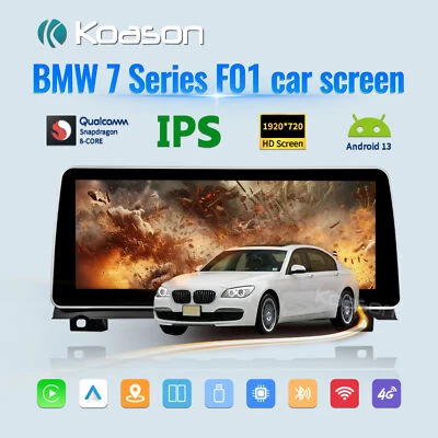 Autoradio Carplay Upgrade Android13 12.3inch Car Screen for BMW 7 Series F01 F02 - Image 1 of 4