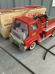 Tonka No.926 Pumper Feuerwehrauto 1963 sauberer Zustand mit OVP & Hydranten - Bild 1 von 10