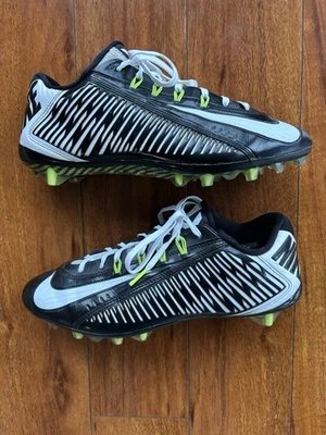 Nike Vapor Carbon Elite 2.0 2014 Flywire Football Cleats Black/White Size 10.5 - Image 1 of 4