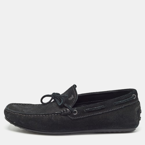 TOD’S Mocassini slip on neri in pelle scamosciata Tod's taglia 39 5