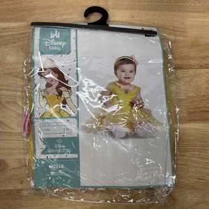 Disney Baby Princess Belle Halloween Costume Dress & Headband 6-12 Months #5819 - Picture 1 of 4