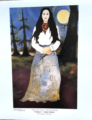 GEORGE RODRIGUE SAGA DE LOS CAJUNES-TRAITEUR-CURANDERO CAJÚN con certificado de autenticidad- 8 x 10-#LTD Foto 1 de 4