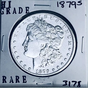 1879 S MORGAN SILVER DOLLAR HI GRADE GENUINE U.S. MINT RARE COIN 3178 - Picture 1 of 3