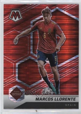 2021 Panini Mosaic FIFA Road to World Cup Red Pulsar Prizm Marcos Llorente #123 - Image 1 of 2