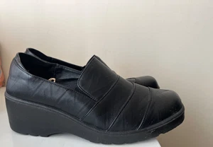 Cushion Walk Shoes Size UK 5 Black Slip On Wedge Casual - Picture 1 of 11