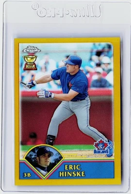 2003 TOPPS CHROME GOLD REFRACTOR #9 - ERIC HINSKE #ED 022/449 - Image 1 of 2