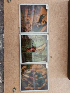 ANTIQUE Glass Lantern Slides - Set of Various Slides People Animals Places - Picture 1 of 4