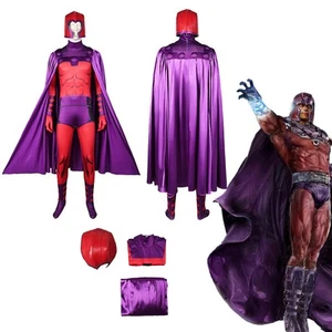 X-Men '97 Magneto Erik Cosplay Jumpsuit Cloak Masks Halloween Carnival Suits Men - Picture 1 of 12