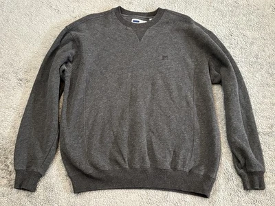 FILA Sudadera Cuello Redondo Para Hombre Grande Gris Bordado Logo Manga Larga Pullover Foto 1 de 4