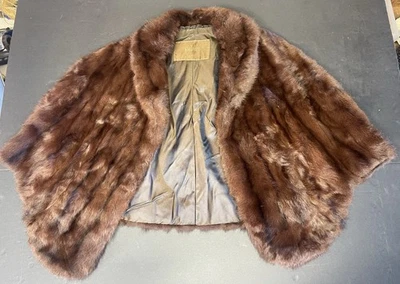 De colección 1950 Bullock’s Los Angeles California Visón Piel Estola Chal Envoltura En muy buena condición Foto 1 de 4