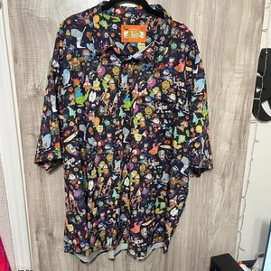 RSVLTS Nickelodeon Halloween Shirt Men's Spongebob Rugrats 90s Spooky 4XL - Picture 1 of 5