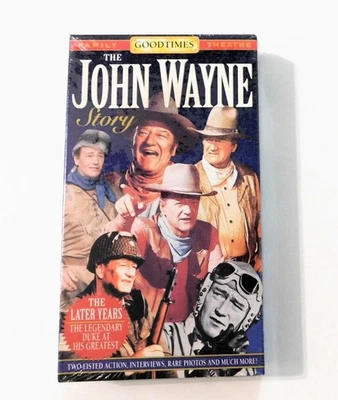 The John Wayne Story The Later Years VHS Sealed Goodtimes 1994 Foto 1 de 3