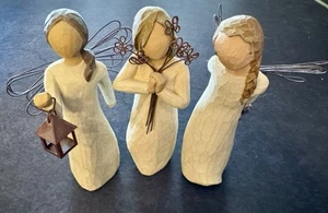 3 Muñecas Figura Ángel de la Esperanza, Amistad y Agradecimiento Ángeles Sauce - Imagen 1 de 8