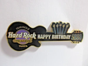 Hard Rock Cafe Tampa Seminole Hotel & Casino Metal Brooch/Pin Guitar 2009 - Picture 1 of 2