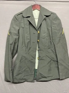 US Army Women’s Coat Jacket 12R Green Military Uniform Vintage - Picture 1 of 10