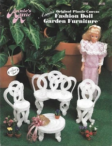 Fashion Doll (barbie) Garden Furniture - Plastic Canvas Instruction Booklet - Picture 1 of 1