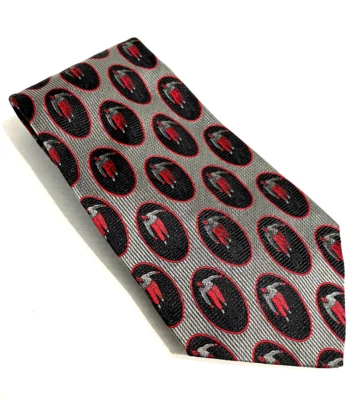 Corbata cuadrada de seda Embassy para hombre multicolor 57 larga 3,75 ancha esquiadores Foto 1 de 4