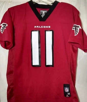 Camiseta deportiva de fútbol americano juvenil de los Atlanta Falcons Julio Jones 11 jugadores de la NFL talla 10 a 12 M Foto 1 de 4
