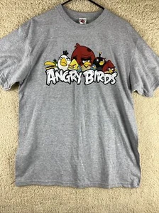 Angry Birds Herren T-Shirt Gr. L Kurzarm Grafikdruck grau - Bild 1 von 11