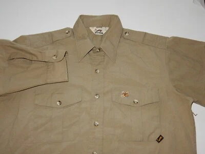 VTG Duxbak Men's Military Button Front Shirt Size L - Image 1 of 4