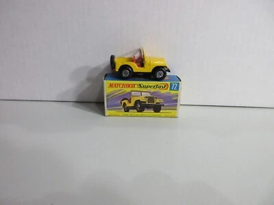 Matchbox Superfast 72 Jeep Yellow Wide Wheels G Boxed — 第 1/4 张图片