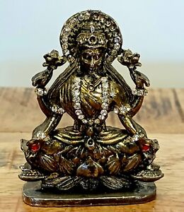 Metal 2.75 Inches Maa Lakshmi / Laxmi Hindu Goddess Usa Seller Fast Ship