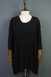 Sarah Santos A-Line Long Sleeve Lagenlook Oversized Tunic Dress - Picture 1 of 19