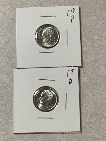 2019 P&D Roosevelt Dimes from BU Bank Rolls ~ FREE FAST S&H Cover