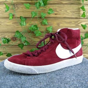 Nike Blazer Mid Team scarpe sneakers uomo rosso pelle stringate taglia 11 Medium - Foto 1 di 10
