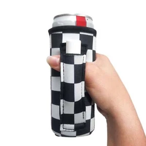 Checkerboard 12 oz Slim Can Handler™ - Imagen 1 de 2