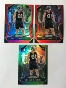 Panini Prizm Football Kahale Warring Texans 2019 verde al por menor rojo lote de 3 radiocontrol #394! - Imagen 1 de 2