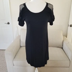 Truly Me By SaraSara Black Knit Jersey Pullover Dress. Girls 14 - Picture 1 of 7