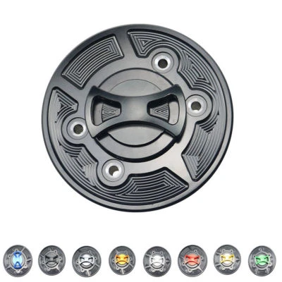 Cubierta de tapa de tanque de combustible de gasolina con pajarita CNC para BMW F650GS F700GS R1200GS K1600 R Nine T Foto 1 de 4