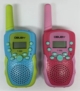 Obuby Walkie Talkies for Kids 22 Channels 2 Way Radios Pink Blue Green T-388 - Zdjęcie 1 z 3