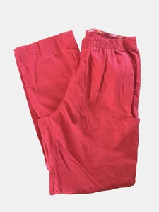 Dickies Women's Size medium Red Pocket elastic waist Scrub Medical Nurse pants - Picture 1 of 2