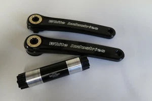 White Industries 180 mm BLACK M30 MOUNTAIN Cranks with spindle - Picture 1 of 3