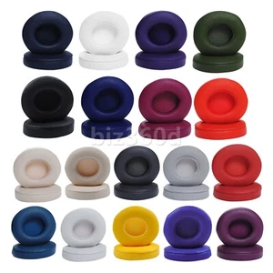 1 Pair Headphones Ear Pads Replace for Beats SOLO2 SOLO3 Wireless Headphones - Afbeelding 1 van 19