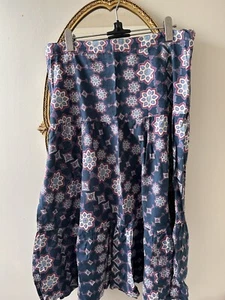 Etam Blue and Red Skirt Size 12 - Picture 1 of 7