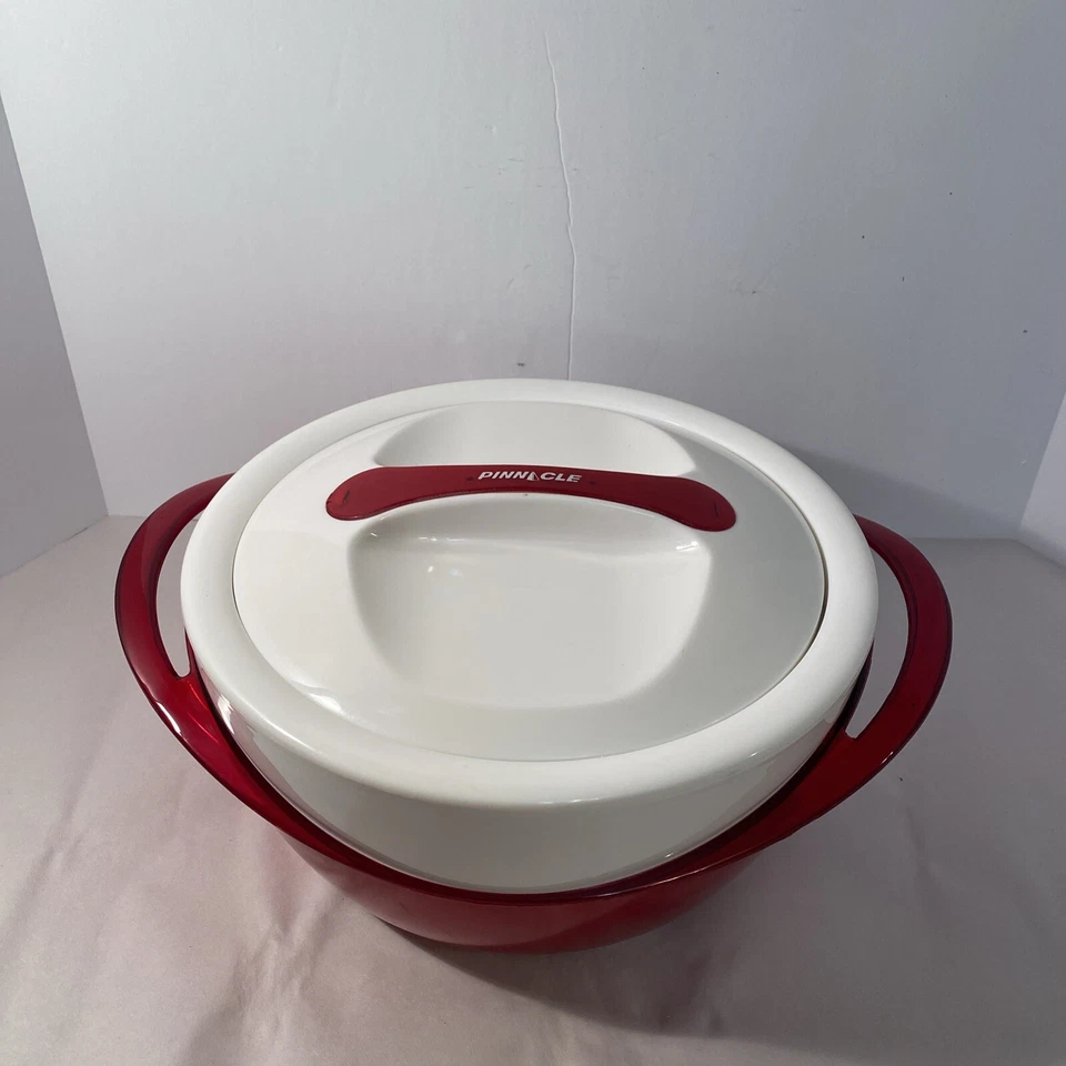 Contenedor de alimentos con aislamiento térmico Pinnacle Tokyo Plast rojo y blanco Foto 1 de 4