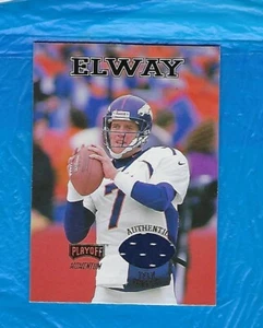 JOHN ELWAY 1998 PLAYOFF TEAM THREADS GAME USED JERSEY DENVER BRONCOS HOF - Picture 1 of 2