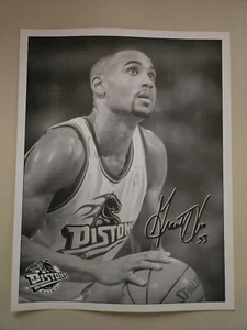 Detroit Pistons NBA Basketball #33 Grant Hill 8.5" x 11" Player Poster Card - Picture 1 of 2