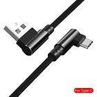 Usb C Fast Charge 90 Degree Elbow Type-C Cable For Samsung Phone 1M 1.5M 2M 3M